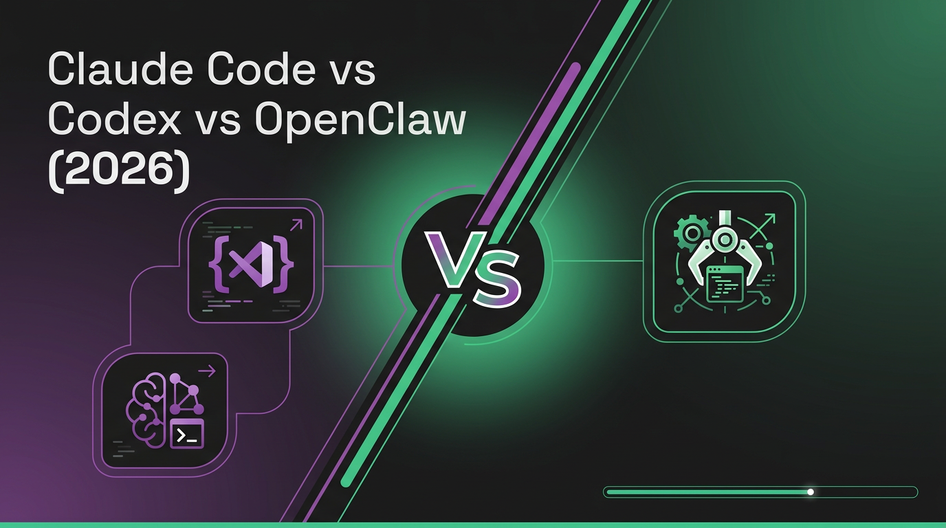 Cover image for Claude Code vs Codex vs OpenClaw：编码 Agent 对比（2026）