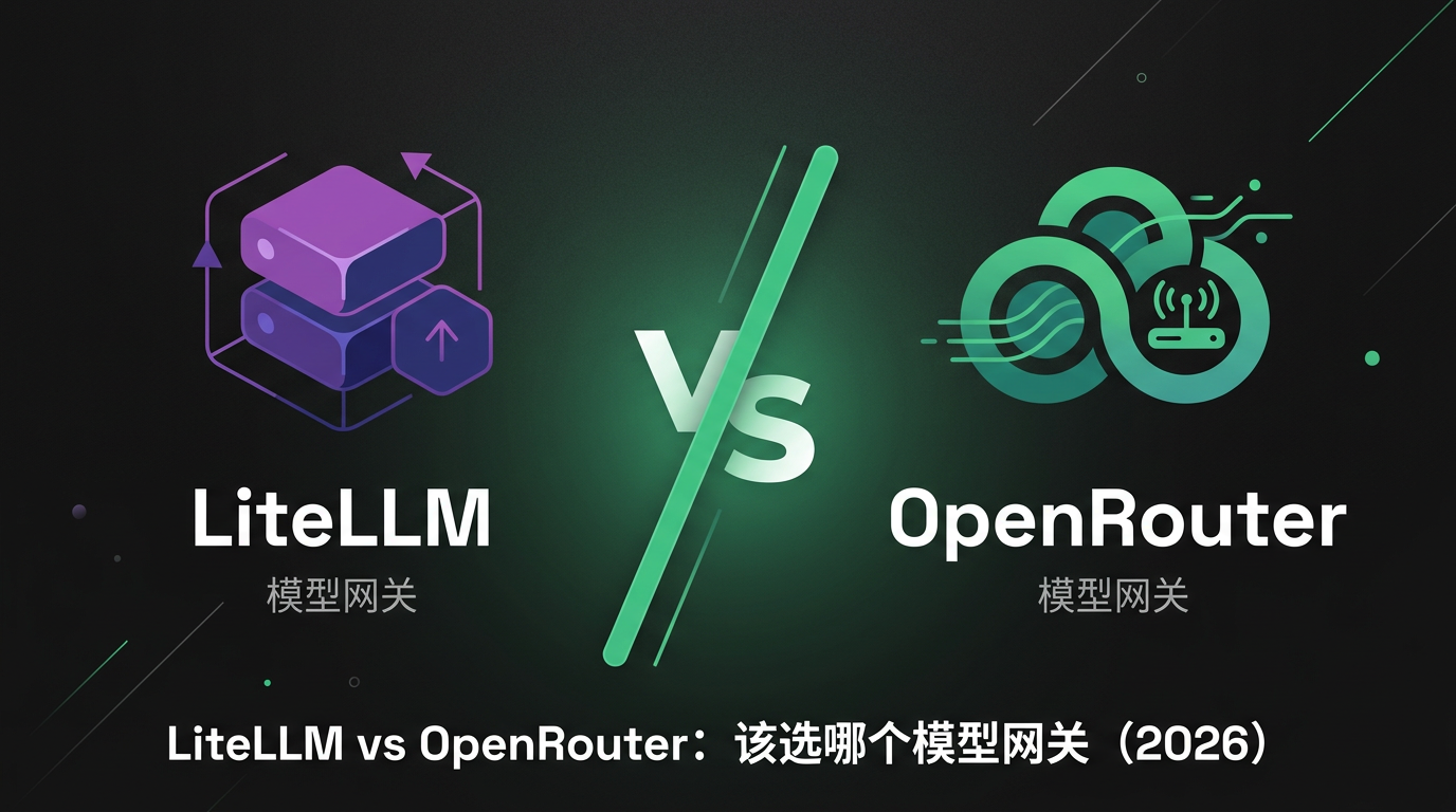 Cover image for LiteLLM vs OpenRouter：该选哪个模型网关（2026）