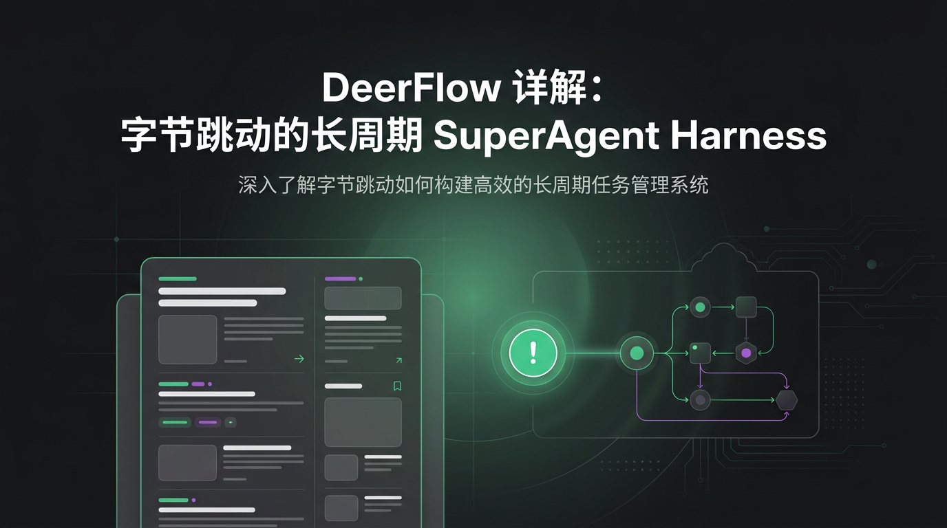 Cover image for DeerFlow 详解：字节跳动的长周期 SuperAgent Harness