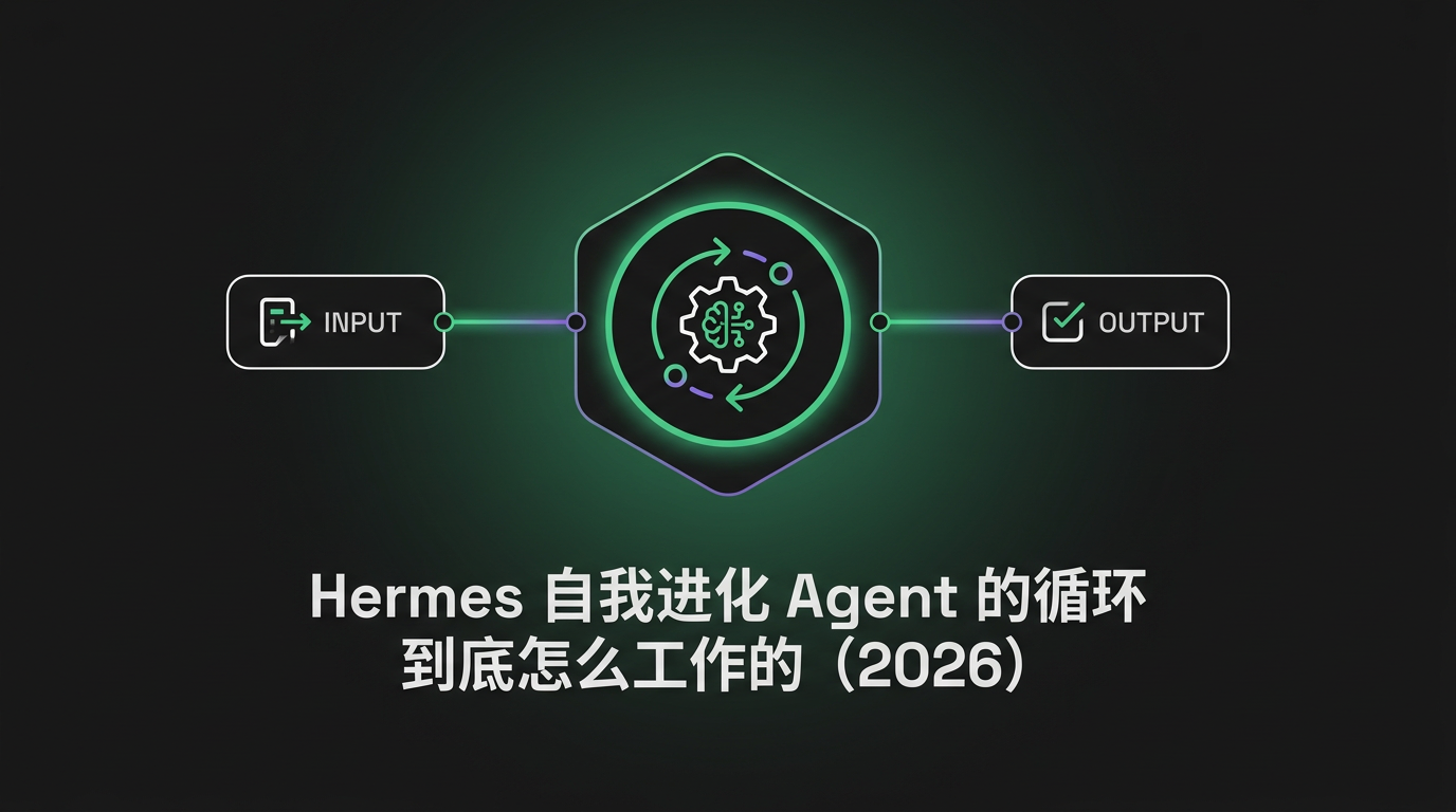 Cover image for Hermes 自我进化 Agent 的循环到底怎么工作的（2026）
